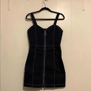 Denim mini dress